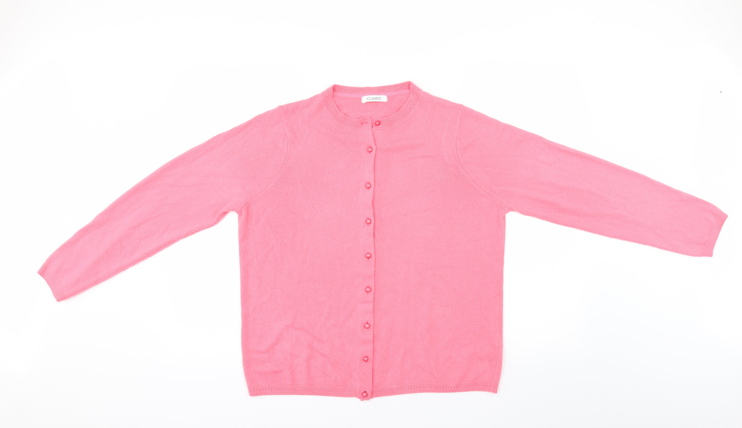 Marks and Spencer Womens Pink   Cardigan Jumper Size 16