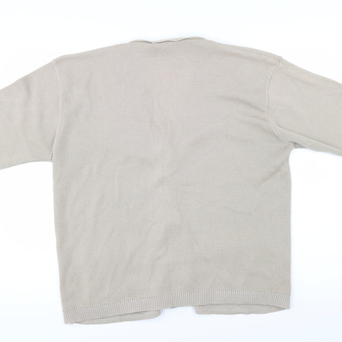 Preworn Womens Beige   Cardigan Jumper Size XL