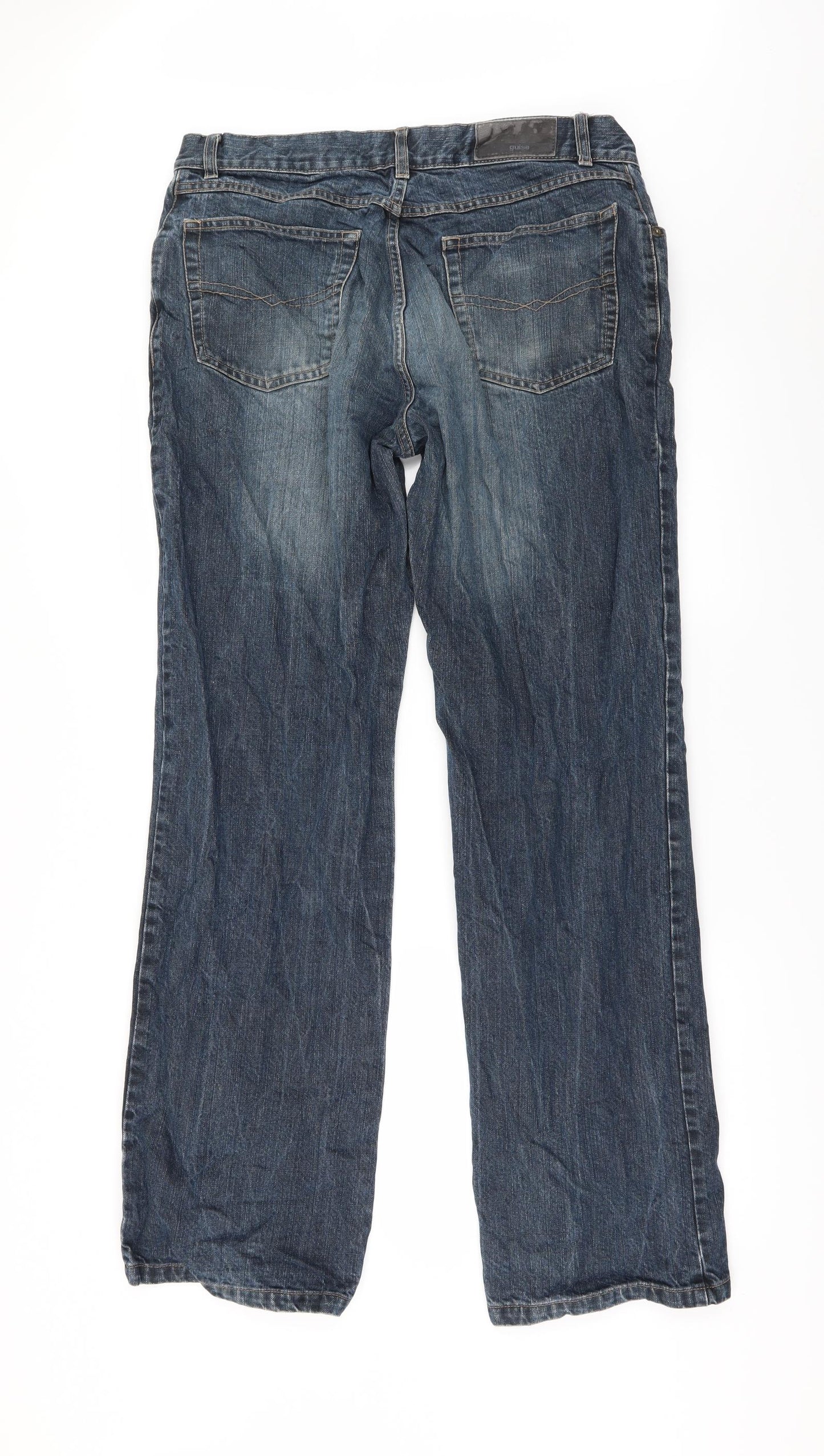 Guise Mens Blue   Bootcut Jeans Size L L32 in