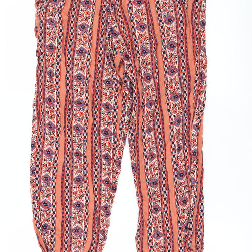 Primark Womens Red   Harem Trousers Size 10 L24 in