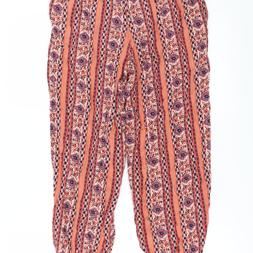 Primark Womens Red   Harem Trousers Size 10 L24 in