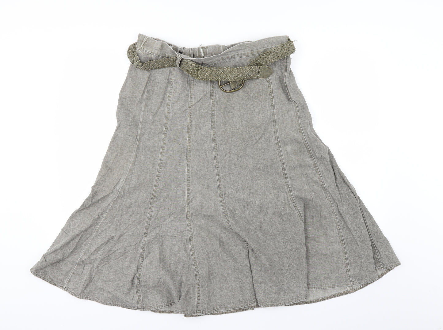 Marks and Spencer Womens Grey   A-Line Skirt Size 12