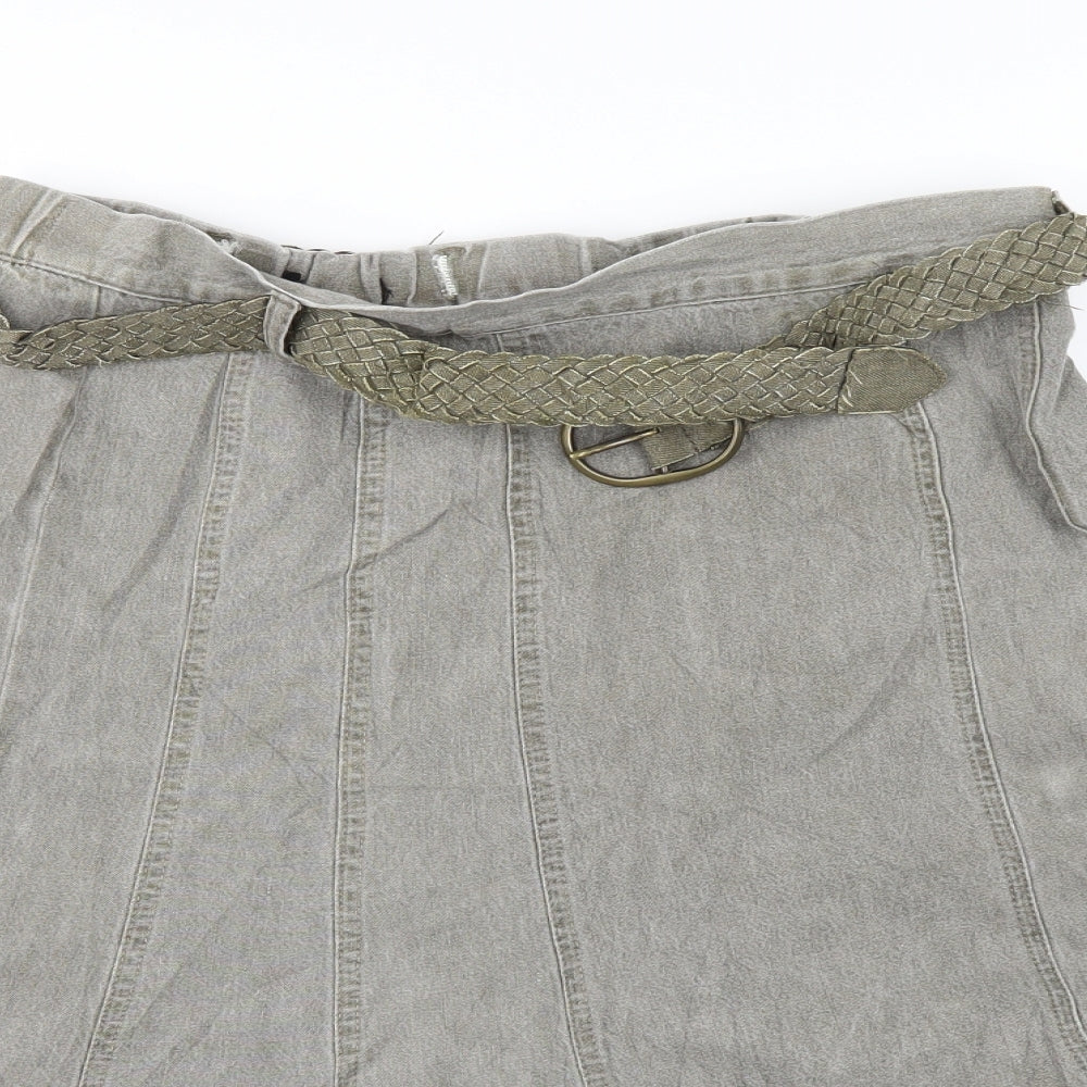 Marks and Spencer Womens Grey   A-Line Skirt Size 12