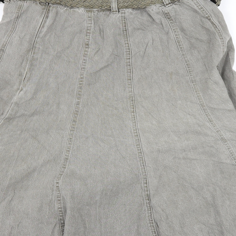 Marks and Spencer Womens Grey   A-Line Skirt Size 12
