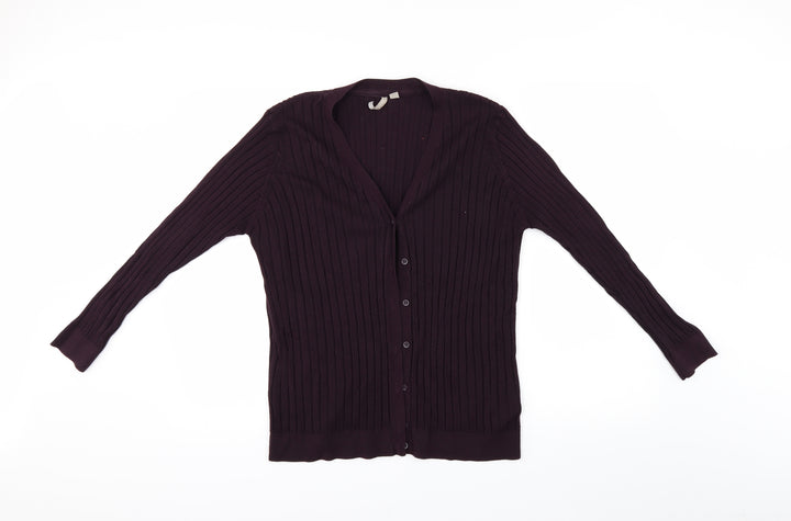 Anthology Womens Purple Cardigan Jumper Size 26