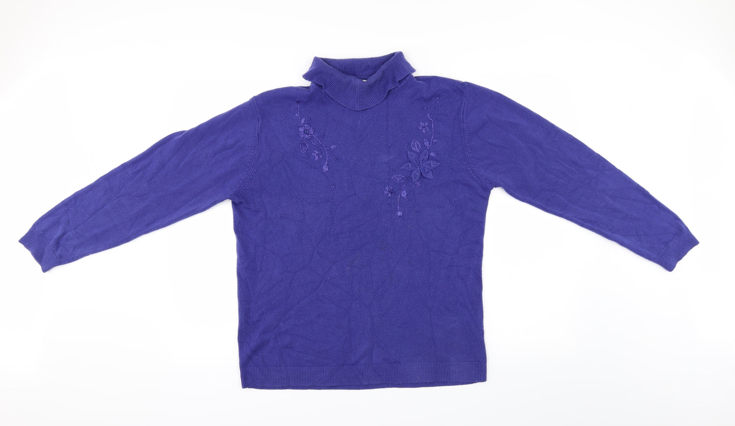 Reflect Womens Blue   Pullover Jumper Size XL
