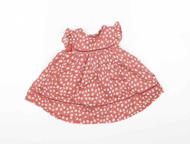 Primark Girls Pink Floral A-Line Size 3-6 Months