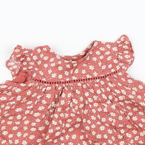 Primark Girls Pink Floral  A-Line  Size 3-6 Months
