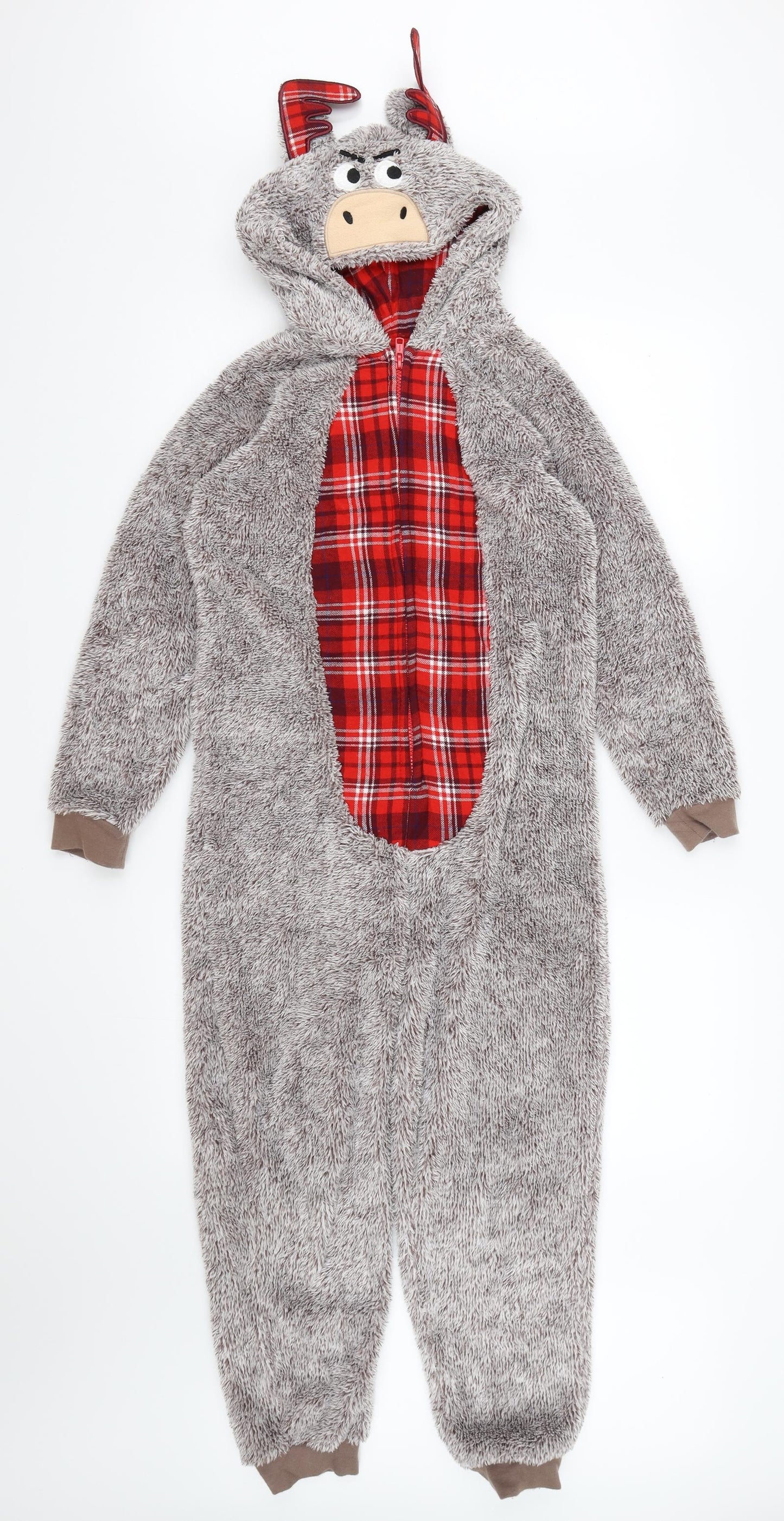 George Boys Brown  Fleece  One Piece Size 9-10 Years
