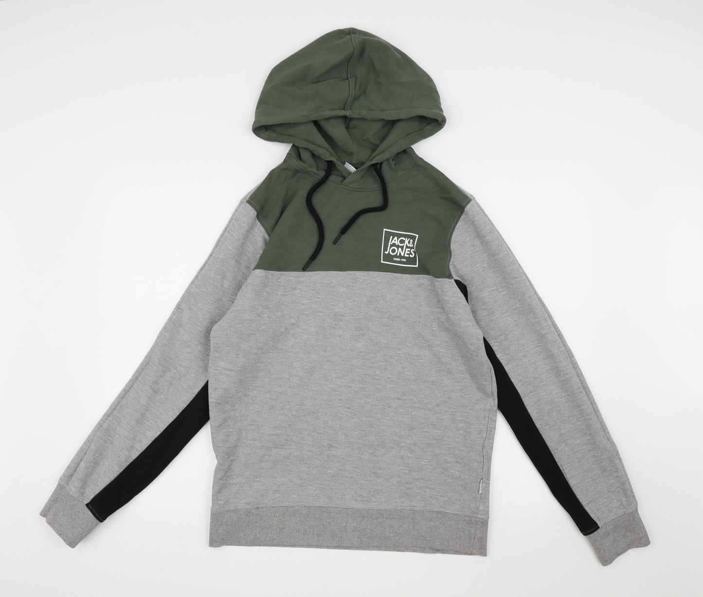 JACK & JONES Mens Grey   Pullover Hoodie Size S