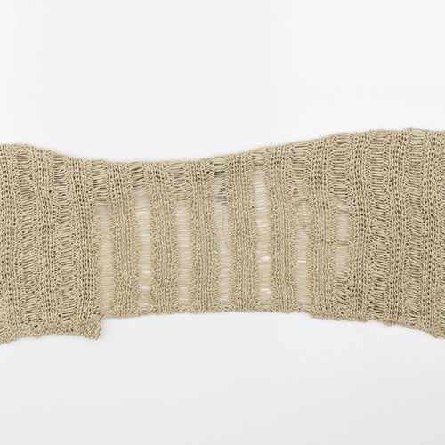 Per Una Womens Gold  Knit Shrug Jumper Size S