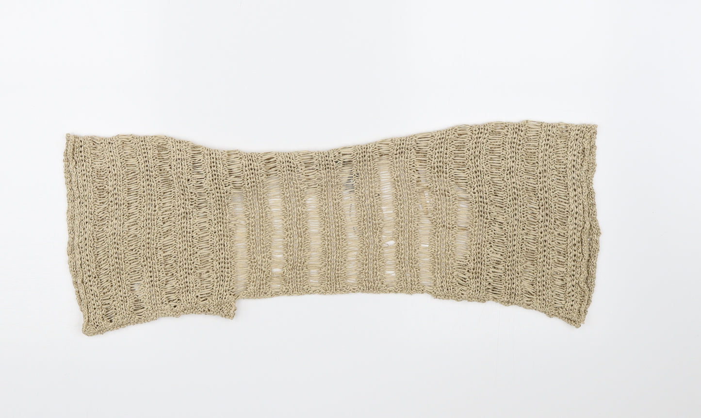 Per Una Womens Gold  Knit Shrug Jumper Size S
