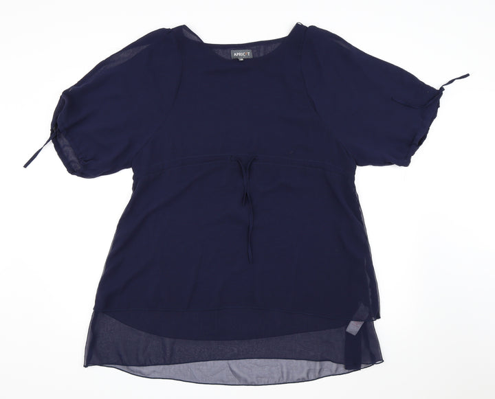 Apricot Womens Blue  Chiffon A-Line  Size XS