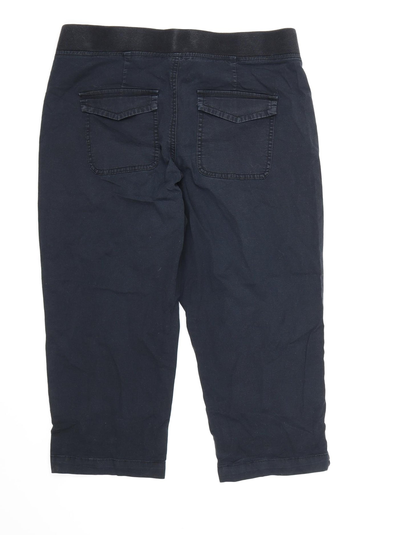 Target Collection Womens Blue   Cropped Trousers Size 12 L20 in