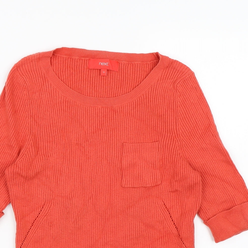 NEXT Womens Pink  Knit Pullover Jumper Size 12