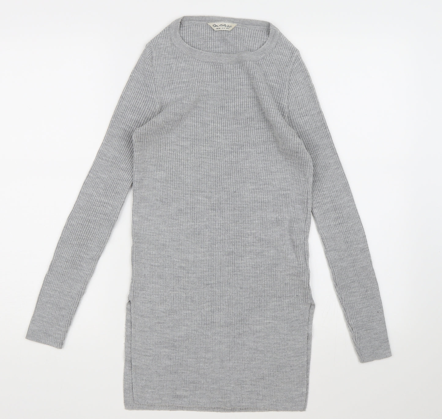 Miss Selfridge Womens Grey  Knit Jumper Dress  Size 8