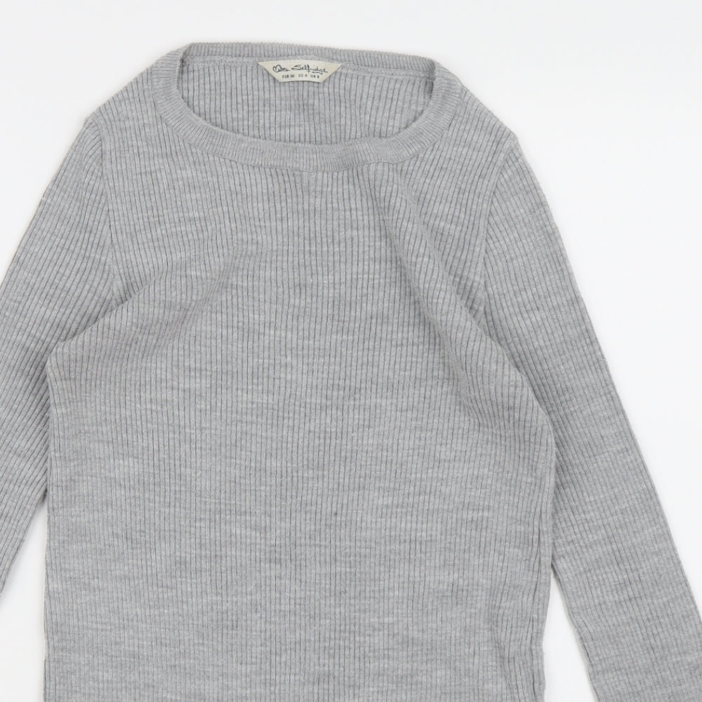 Miss Selfridge Womens Grey  Knit Jumper Dress  Size 8