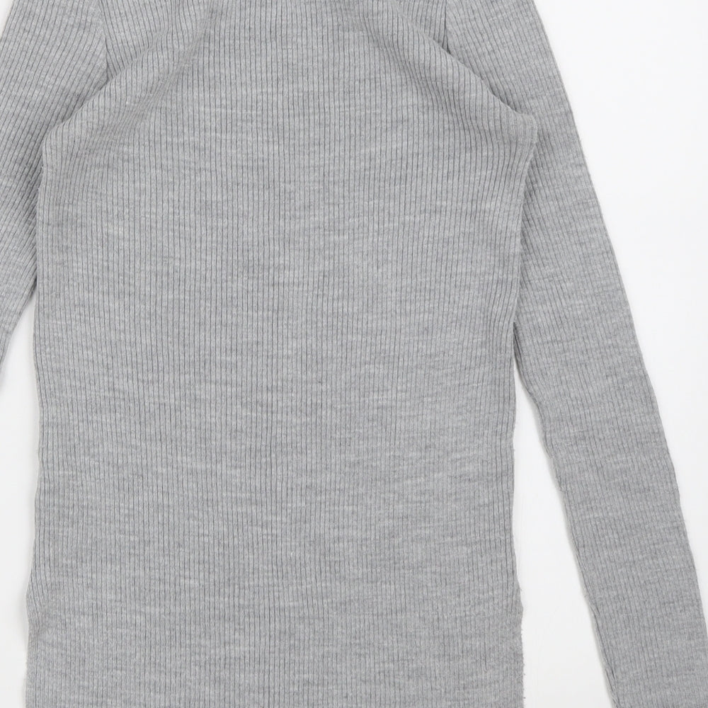 Miss Selfridge Womens Grey  Knit Jumper Dress  Size 8