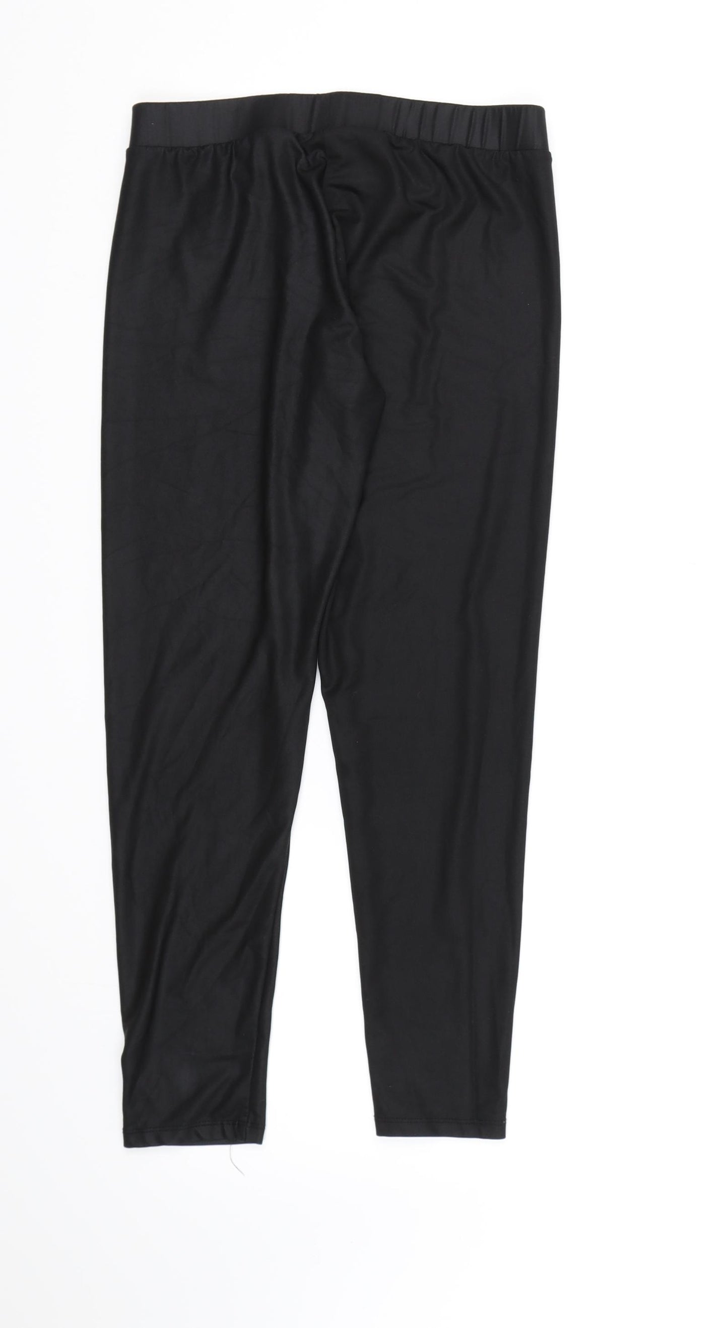 New Look Womens Black   Pedal Pusher Leggings Size 12 L24 in