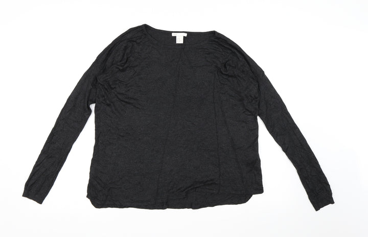 H&M Womens Grey Knit Pullover Jumper Size XS