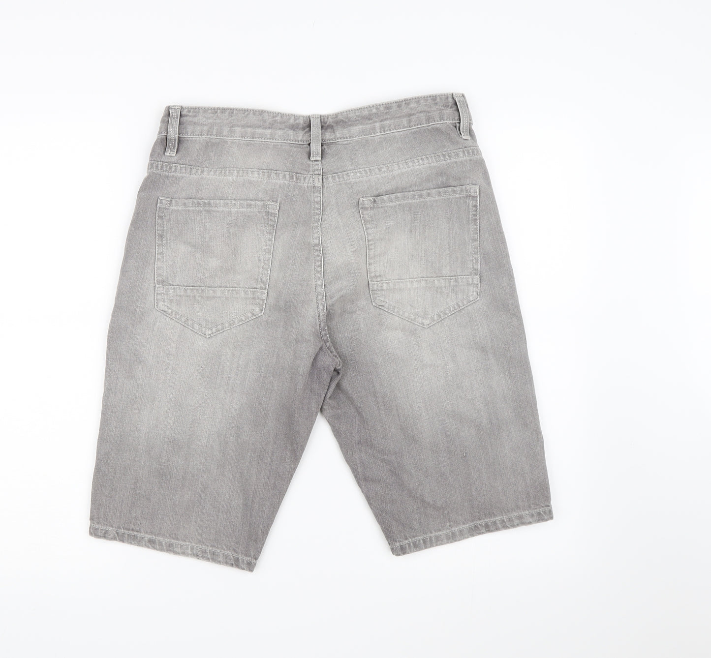 NEXT Mens Grey  Denim Bermuda Shorts