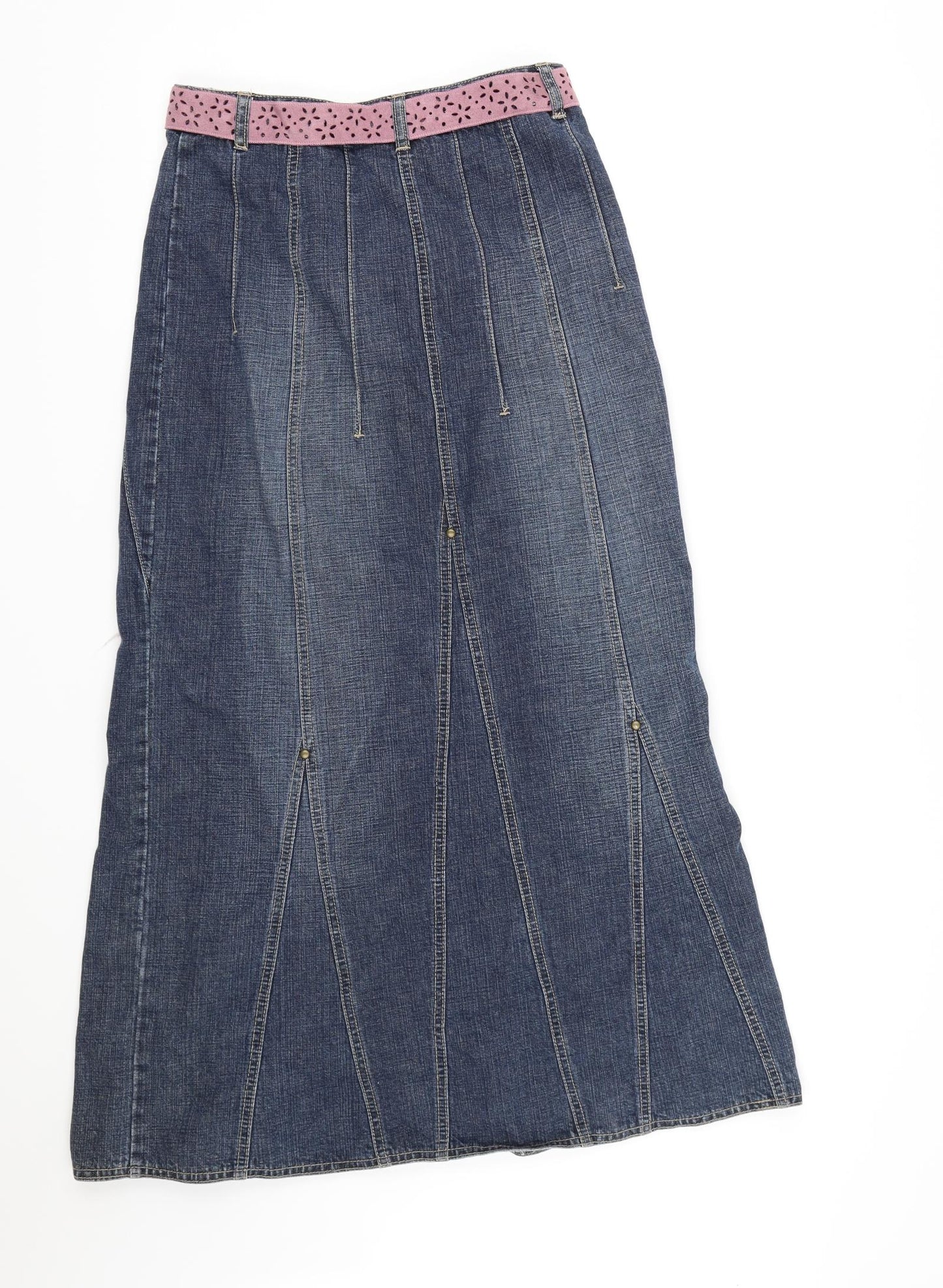 Principles Womens Blue  Denim Peasant Skirt Size 8