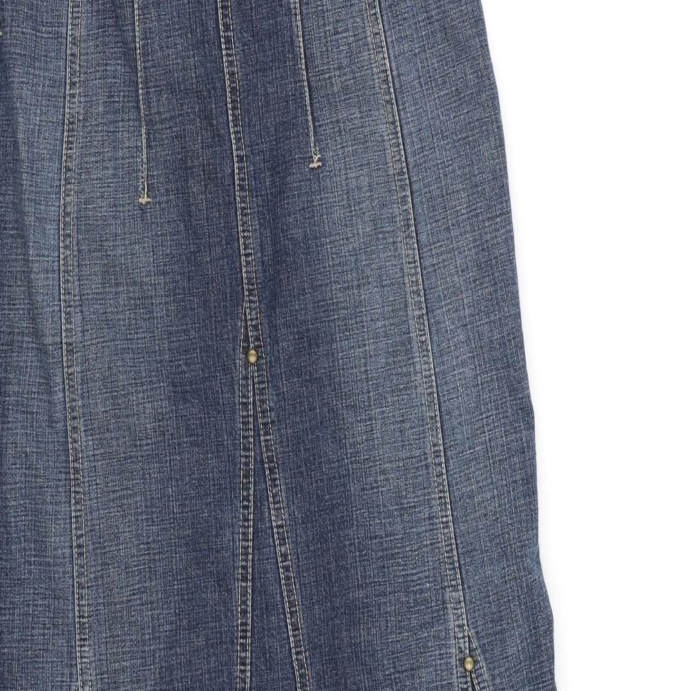 Principles Womens Blue  Denim Peasant Skirt Size 8