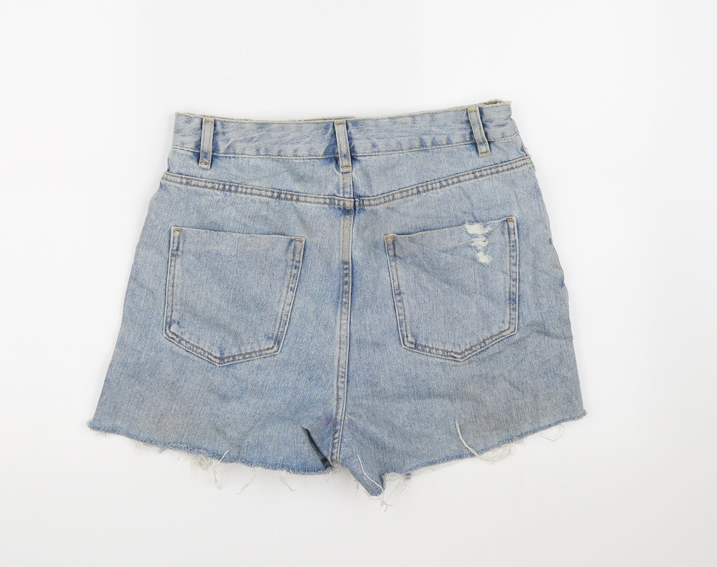 ASOS Womens Blue  Denim Hot Pants Shorts Size 12