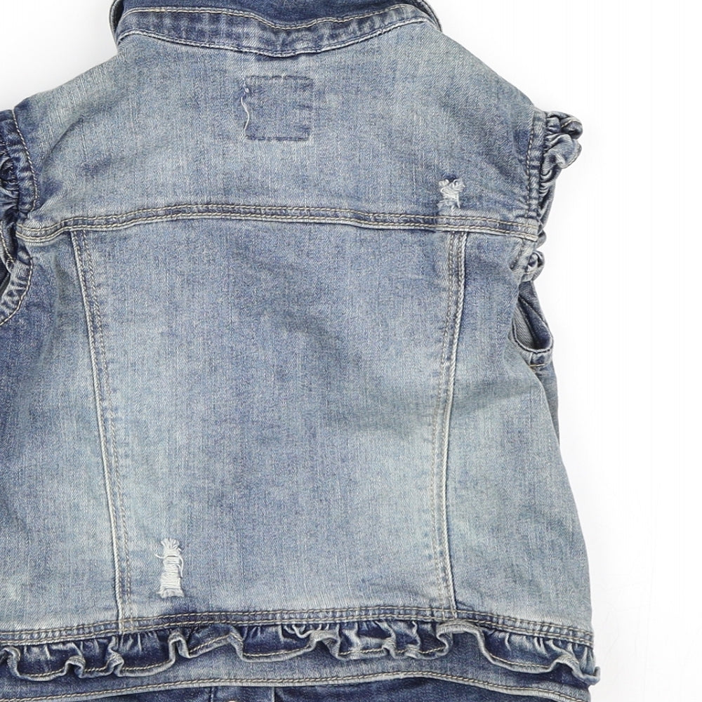 Mayoral Girls Blue  Denim Jacket  Size 9 Years