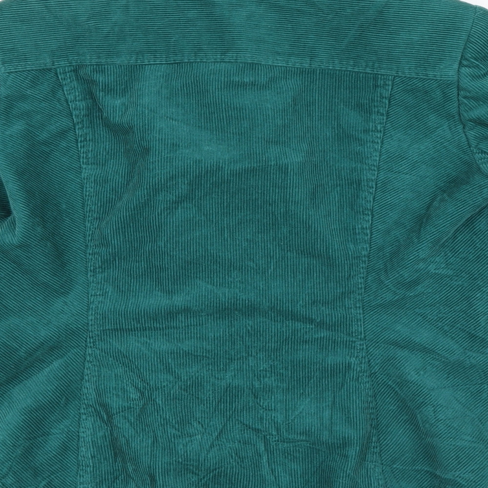 Per Una Womens Green  Corduroy Jacket Blazer Size 14