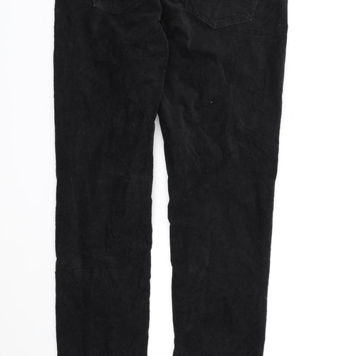 UNI QLO Mens Black  Corduroy Trousers   L30 in