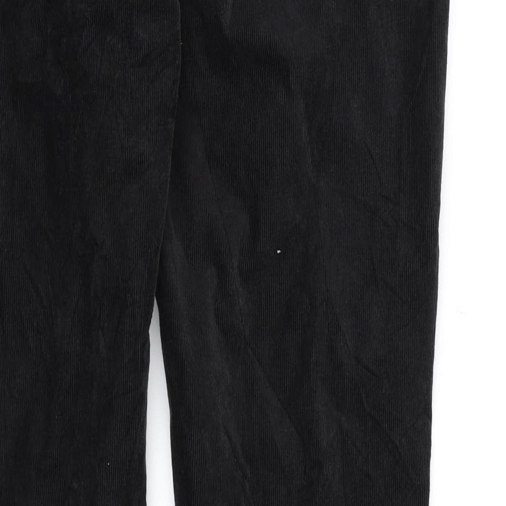 UNI QLO Mens Black  Corduroy Trousers   L30 in