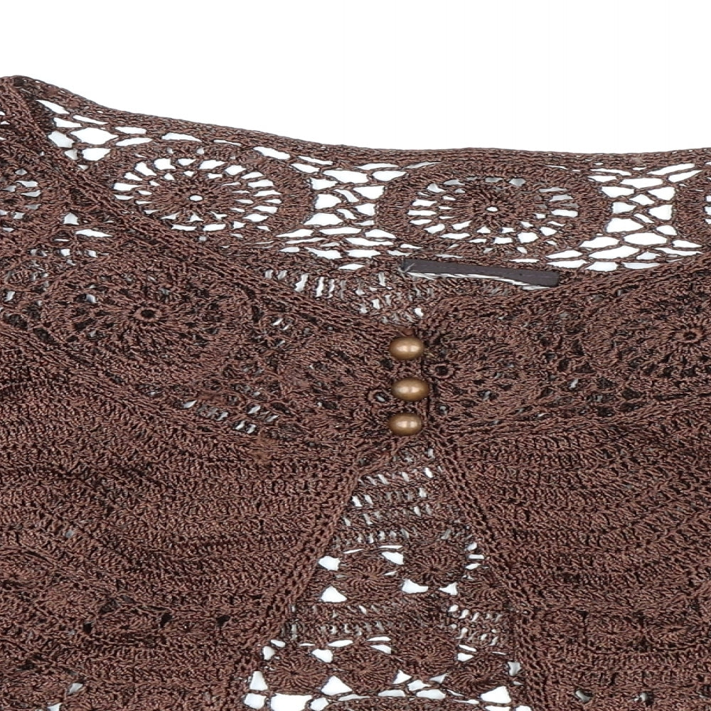 Preworn Womens Brown  Knit Shrug Jumper Size M