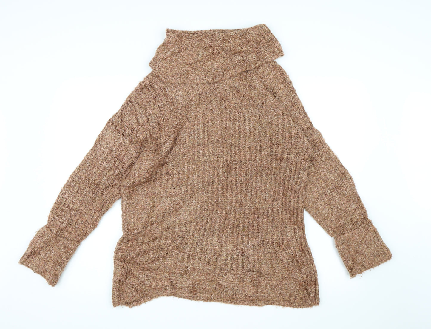 TU Womens Brown  Knit Pullover Jumper Size 16