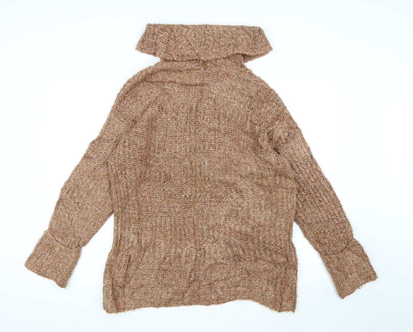 TU Womens Brown  Knit Pullover Jumper Size 16