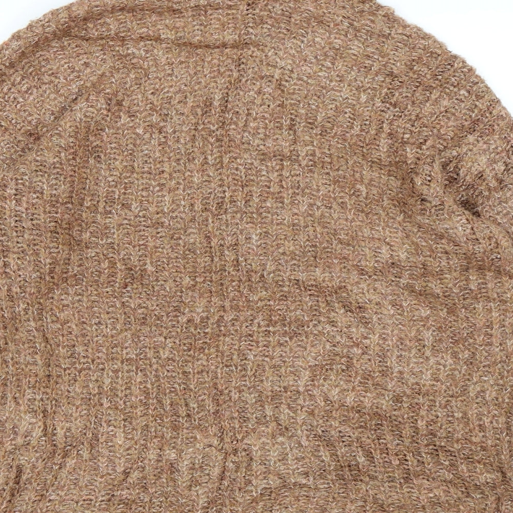TU Womens Brown  Knit Pullover Jumper Size 16
