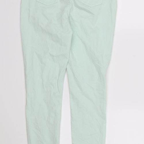 Denim CO. Girls Green  Denim Skinny Jeans Size 13-14 Years - DISTRESSED