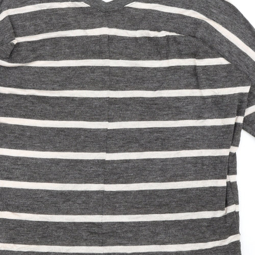 Atmosphere Womens Grey Striped Knit Pullover Jumper Size 6