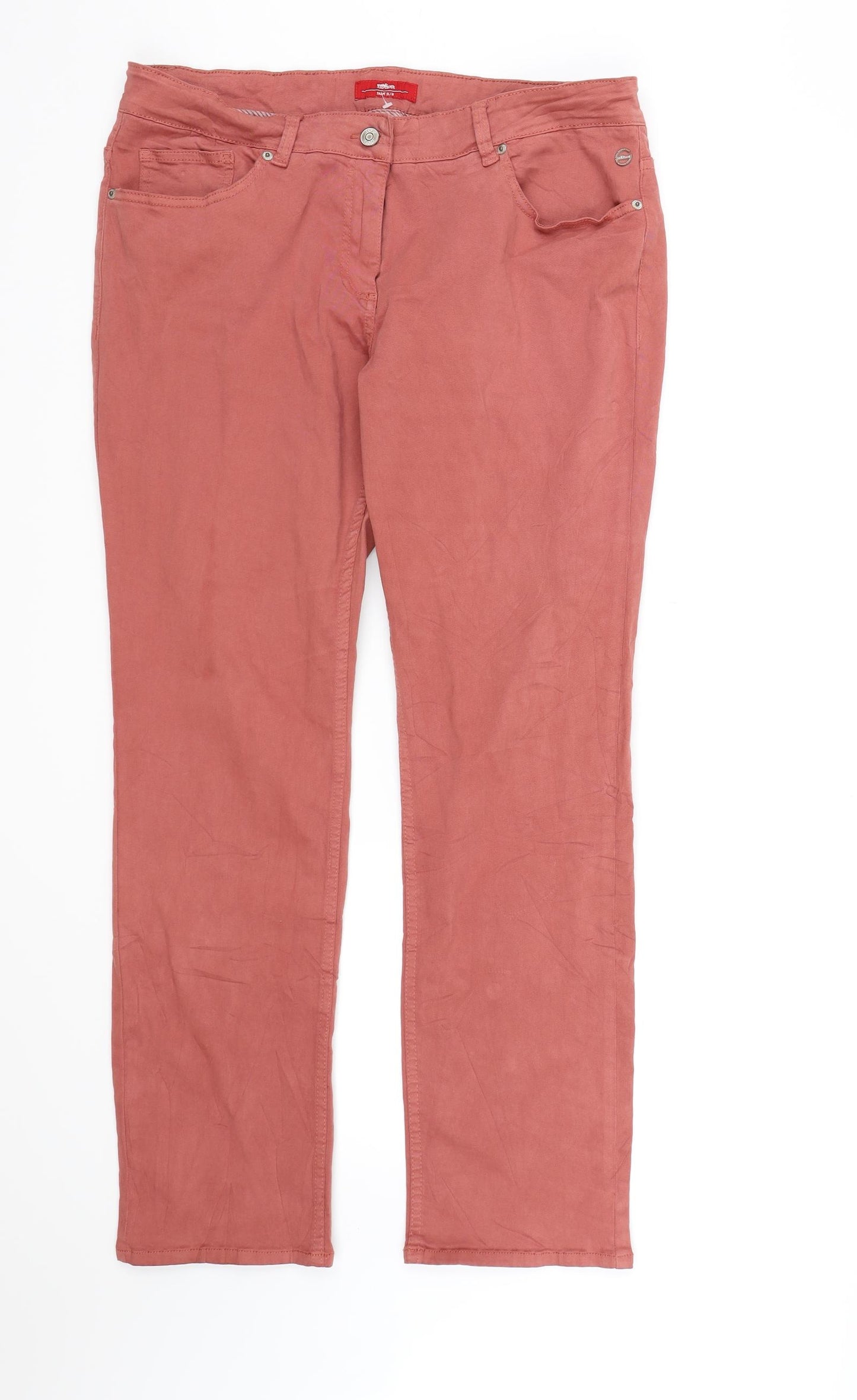 s.Oliver Mens Pink   Straight Jeans  L29 in