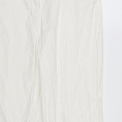 Papaya Womens White  Denim Bootcut Jeans Size 14 L28 in