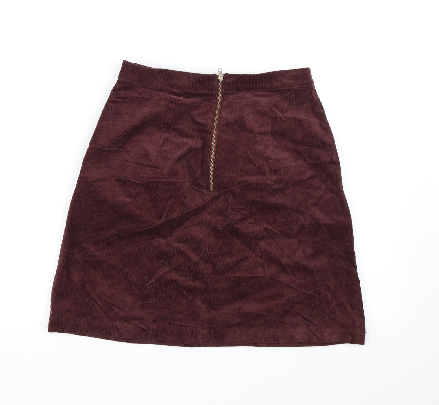 Louche Womens Purple  Corduroy A-Line Skirt Size S