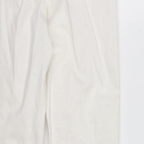 Denim CO. Womens White  Denim Mom Jeans Size 4 L24 in