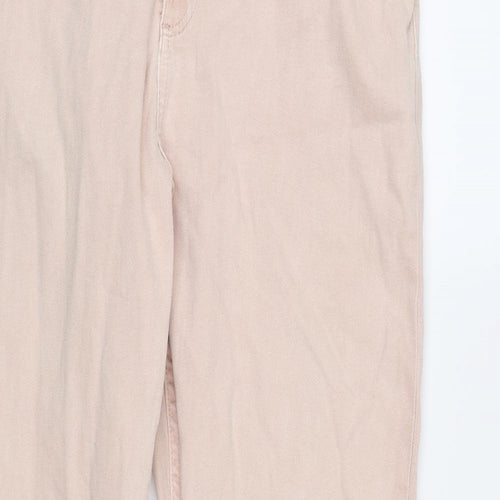 Marks and Spencer Womens Pink  Denim Straight Jeans Size 18 L29 in