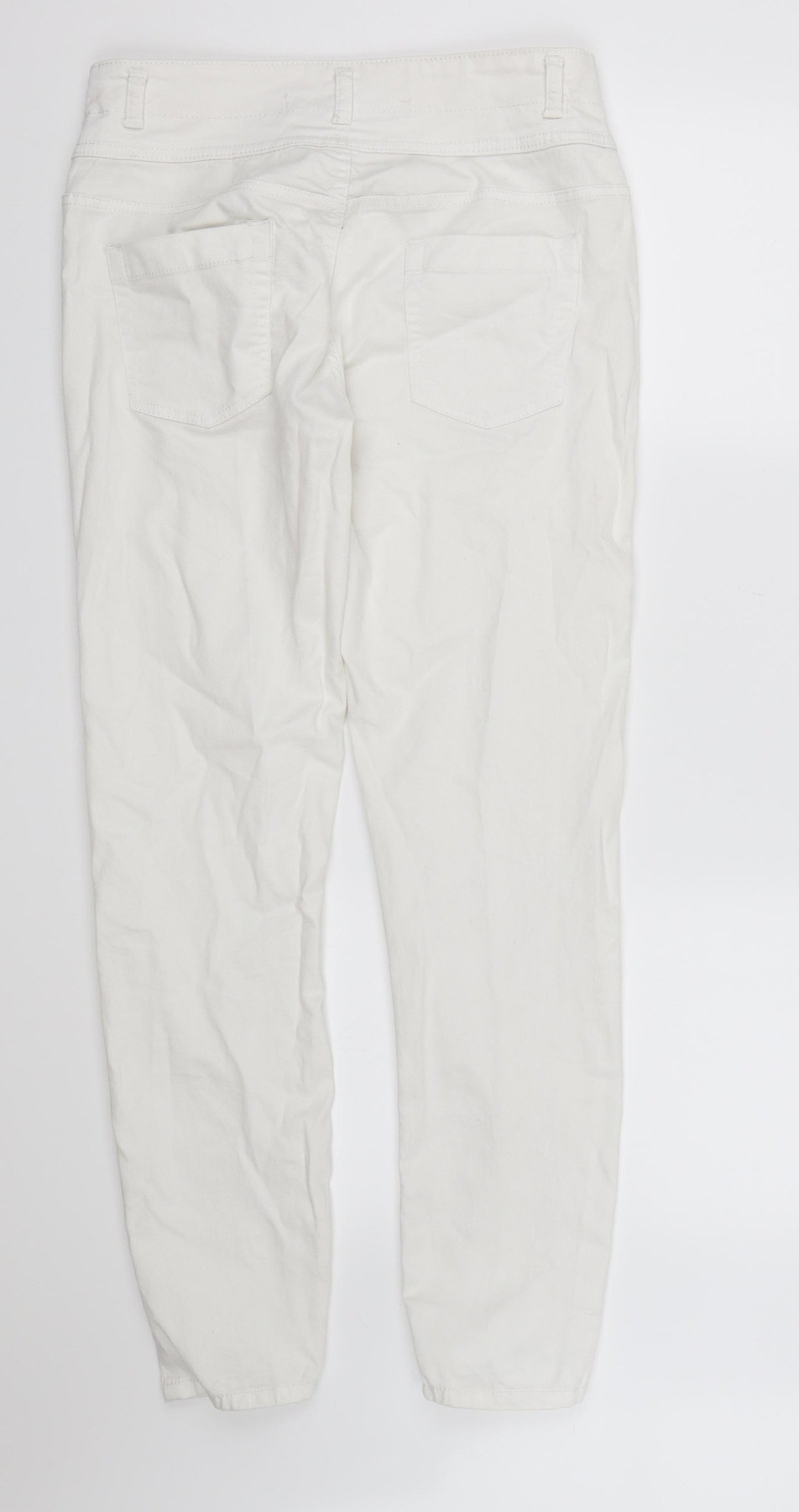 Denim CO. Womens White  Denim Straight Jeans Size 12 L28 in - white jeans