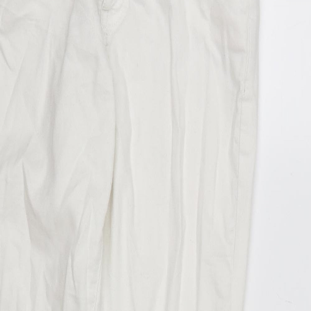 Denim CO. Womens White  Denim Straight Jeans Size 12 L28 in - white jeans
