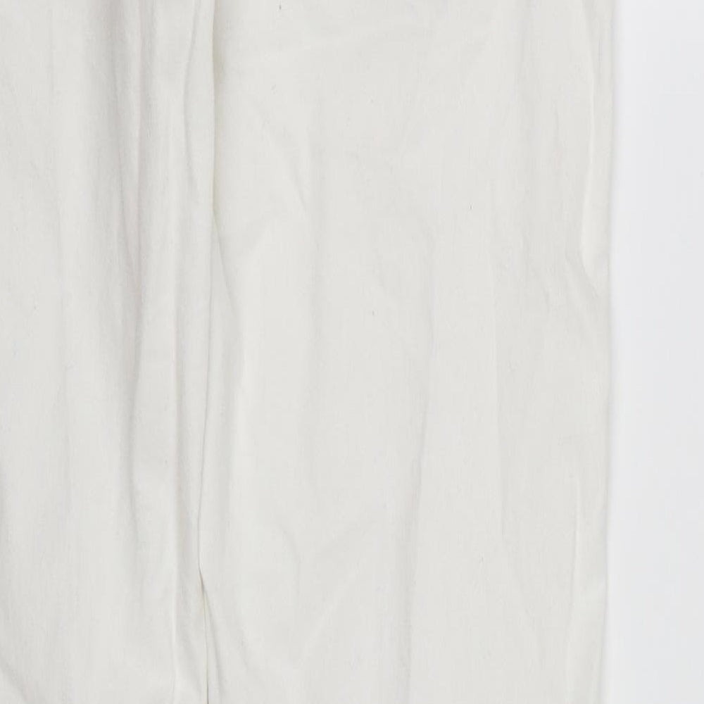 Denim CO. Womens White  Denim Straight Jeans Size 12 L28 in - white jeans
