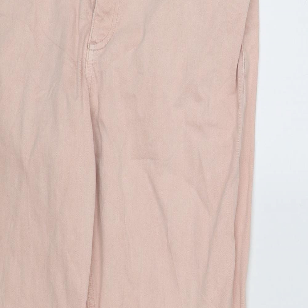 Marks and Spencer Womens Pink  Denim Straight Jeans Size 14 L26 in