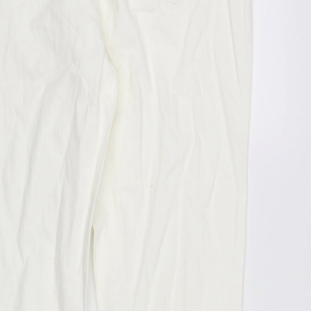 Per Una Womens White  Canvas Bloomer Trousers Size 14 L32 in - white trousers