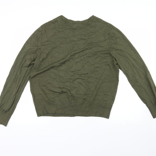 H&M Womens Green   Cardigan Jumper Size XL