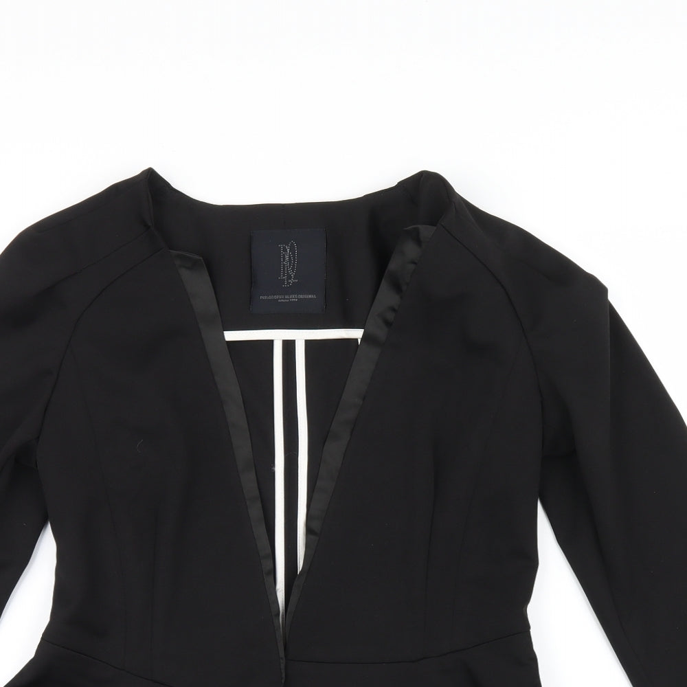 Philosophy Blues Original Womens Black   Jacket Blazer Size 6